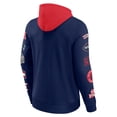 thumbnail image 3 of Men's Fanatics  Navy/Red New England Patriots Patched Out Pullover Hoodie, 3 of 3