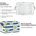 thumbnail image 3 of GZHJMY Collapsible Storage Basket Little Daisy Rectangular Storage Bins Baskets Toys Storage Bins with Handles for Bedroom Home Office 2PCS, 3 of 7