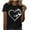 Black(Type 80), variant on T Shirts for Women Summer Tops Four-Leaf Clover Graphic Tee Short Sleeve Vacation Casual Patricks Blouses