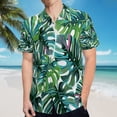 thumbnail image 5 of High Quality Hawaiian Shirts for Men Short Sleeve Aloha Beach Shirt Floral Summer Casual Button Down Shirts Blouses A5K4B3, 5 of 7