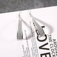 thumbnail image 4 of Dpityserensio Fashion Trend Matte Geometric Pendant Temperament Exaggerated Earrings, 4 of 4