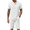 White, variant on COOFANDY Men 2 Pieces Linen Pants Sets White Linen Pant and Shirt Short Sleeve Summer Beach Vacation Outfits