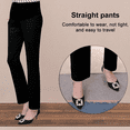 thumbnail image 4 of Pantalon de Travail Moulant Super Extensible pour Maternité et Maternité pour Femmes, Coupe Secrète, Ventre, Cheville, 4 of 9