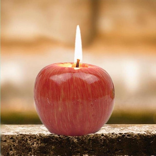 Velas perfumadas creativas en forma de manzana Velas de frutas de simulación Velas de fiesta de San Valentín Velas de cumpleaños Zhivalor HMFJ118-1
