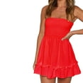 thumbnail image 1 of Vestido informal Sonducket sin mangas Rojo XXL, 1 of 6