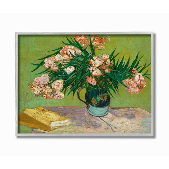 Stupell Industries Reading Table Pink Green Van Gogh Classical Painting Framed Wall Art by Vincent Van Gogh