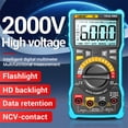 thumbnail image 3 of ANENG ANENG V9 Auto-Ranging Digital Multimeter - 6000 Counts, 2000V Voltage & Capacitance Measurement, AC/DC Current Tester, Multi-Functional Electrical Tool, Blue Color, Batteries Not Included, 3 of 6