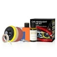 thumbnail image 3 of 1 juego de kit de restauración de faros delanteros de coche, herramienta de limpieza y restauración de arañazos, pulido y oxidación, color amarillo, 3 of 5