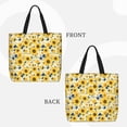 thumbnail image 2 of Fotbe Navy Blue Leaf Sunflower Bolsa Tote con Estampado para Mujer, Bolsos con Cremallera, Bolsa de Hombro Casual de Gran Capacidad con Bolsillos Internos, 2 of 7