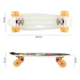 thumbnail image 2 of 22 Inch Cruiser Skateboard Complete with LED Light Up Wheels for Beginner and Adults T-Tool Included, 2 of 7