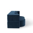 thumbnail image 6 of Resenkos Modern Floor Sofa Bed with 2 Pillows, Convertible Plush Sleeper & Full Folding Mattress, No Assembly, Blue, 6 of 13