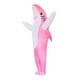 thumbnail image 1 of Disfraz inflable jinwen de tiburón para adultos y niños rosa, 1 of 8