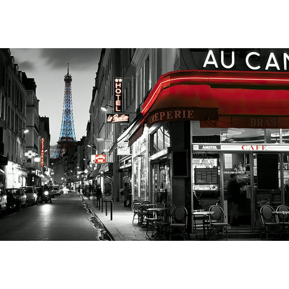 Rue Parisienne - Paris & France - Art Poster / Print (Eiffel Tower)