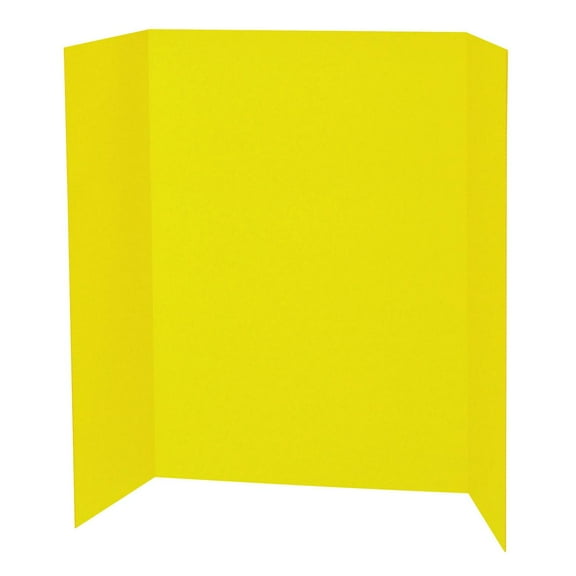 Pacon Presentation Board, Yellow, Single Wall, 48" x 36", 1 Board