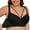 Black, variant on Women's Transparent Strap Cordless Backless Bra Black 0XL