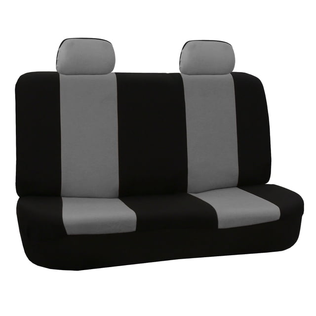 FH Group Flat Cloth Universal Seat Covers Fit For Car Truck SUV Van - Rear Bench