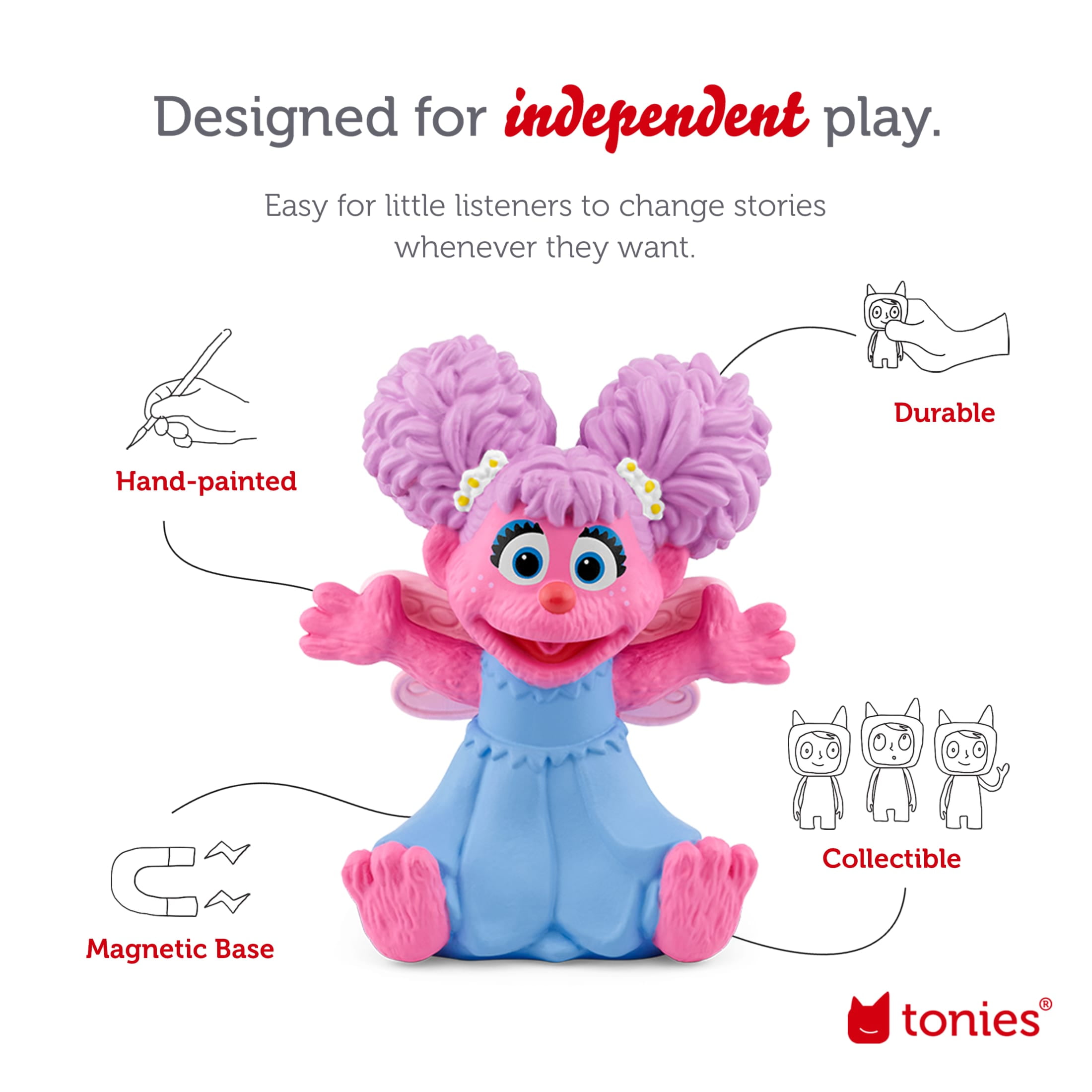 Tonies Sesame Street: Abby Cadabby, Audio Play Figurine for
