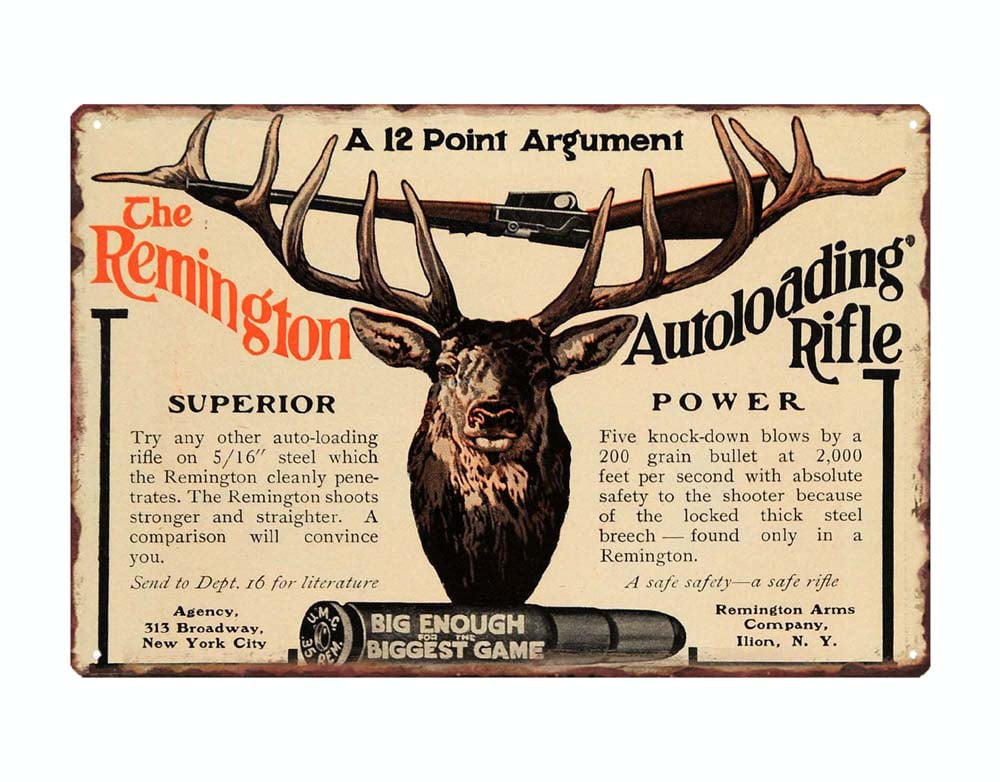 Remington Game Load Hunting Lodge Cabin tin metal sign garage shop US SELLER 