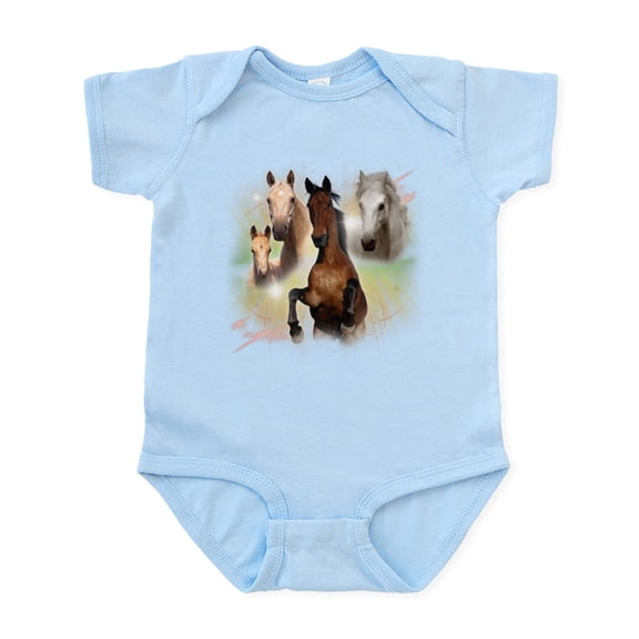 CafePress - Celestial Horses Infant Bodysuit - Baby Light Bodysuit, Size Newborn - 24 Months