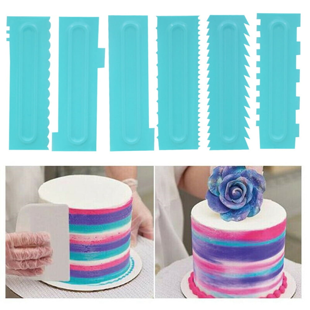 12 Pieces Acrylic Cake Discs Set, Cake Scraper Cake Decorating Comb Round  Cake Discs Circle Base Boards with Center Hole - Walmart.com