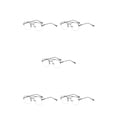 thumbnail image 3 of Gafas de medio marco Qarigey para hombre protección para los ojos lentes lisos de lectura Type2 NO2, 3 of 6