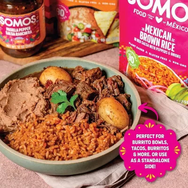Somos Mexican Brown Rice Ready to Eat 8.8oz (Pack of 4)