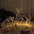 thumbnail image 7 of Christmas Reindeer Decoration Outdoor Light Up Deer Family with Warm Light 2D Standing Deer for Holiday Yard Garden Lawn Decor, 7 of 7