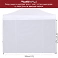 thumbnail image 4 of Panel lateral para toldo COOSHADE SunWall para carpa 10x10, blanco, 4 of 6