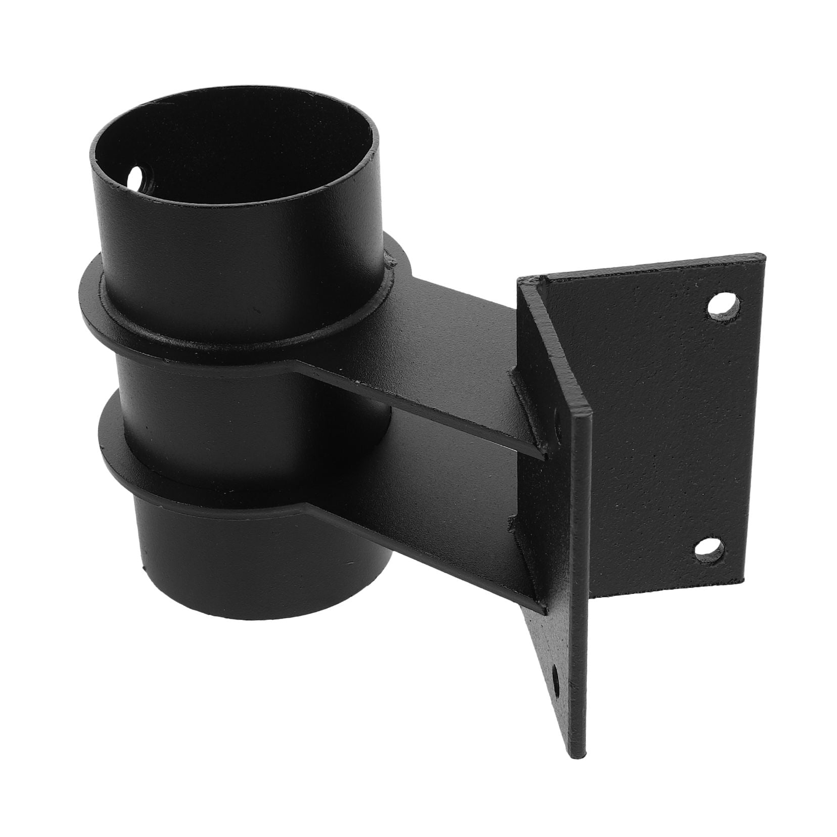 OUNONA 2-Pack Black Patio Umbrella Stand Brackets Weather Resistant for Garden Yard Deck Outdoor Use