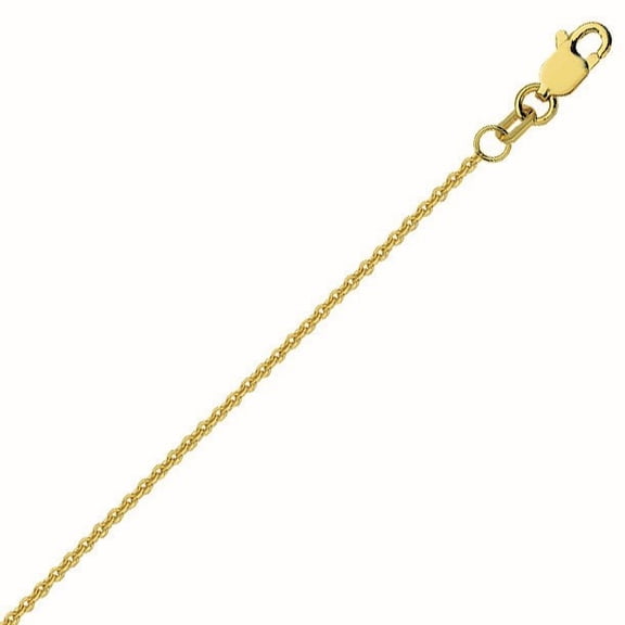 10k Yellow Gold 1.05mm Cable Chain Necklace Lobster Lock Closure - 1.8 Grams - 18 Inch