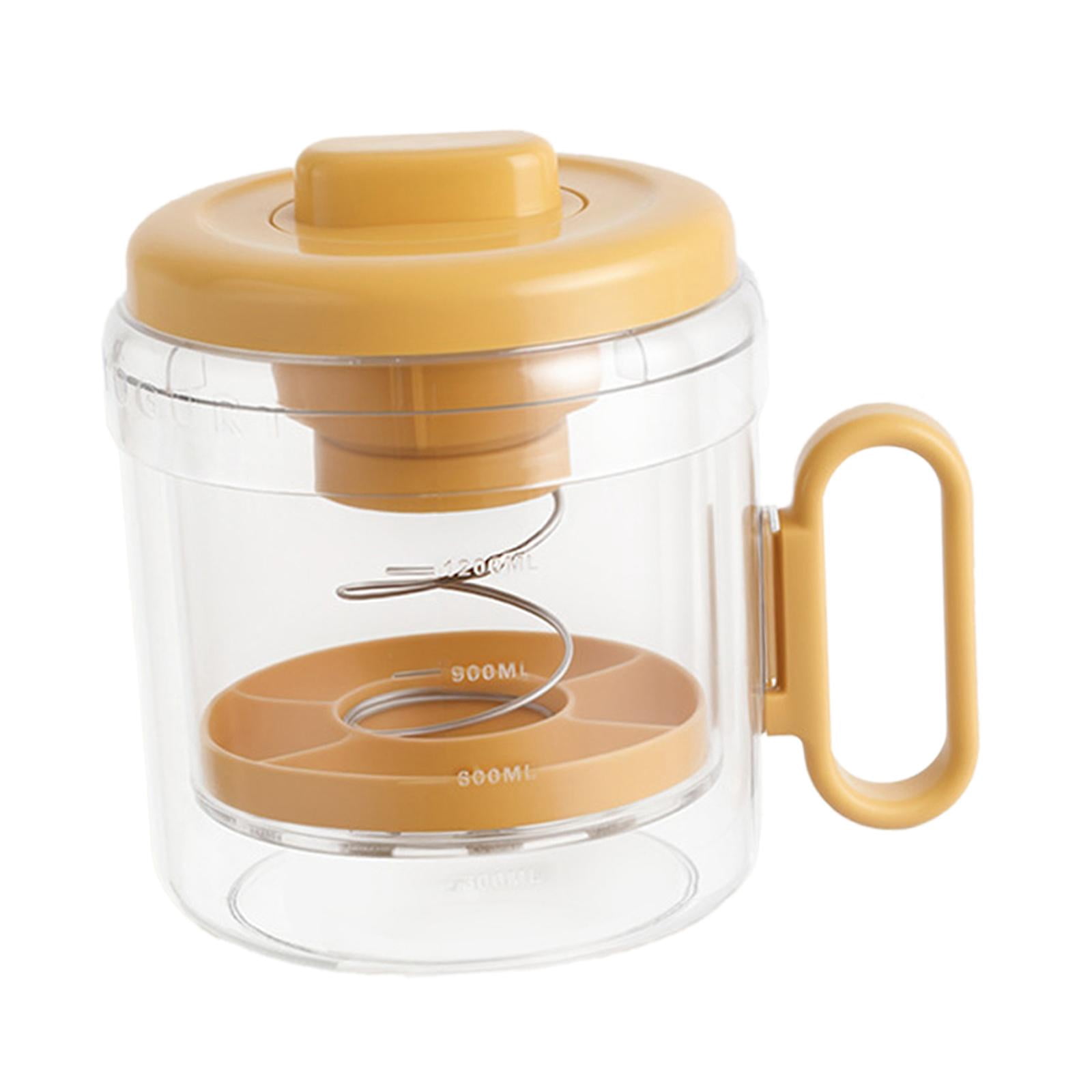 YWMJZEU Yogurt Strainer Quick Yoghurt Maker for Soup Thick Greek Yogurt Soybean Milk Orange