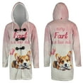 thumbnail image 3 of Every Fart is Love Note Corgi Guilty Face Happy Valentine's All Over Print 3D Hooded Duffle Toggle Coat Welsh Corgi Dog Lover Gifts Idea - 01016, 3 of 6