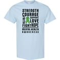 thumbnail image 3 of Inktastic Mental Health Awareness Strength Support Love T-Shirt, 3 of 5