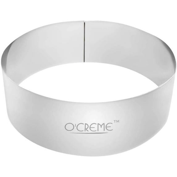 O'Crme Cake Ring Stainless Steel 6" Diameter, 1-3/4" High