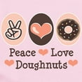 thumbnail image 2 of CafePress - Peace Love Doughnuts Donut Infant Bodysuit - Baby Light Bodysuit, Size Newborn - 24 Months, 2 of 4