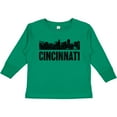 thumbnail image 3 of Inktastic Cincinnati Skyline Grunge Boys or Girls Long Sleeve Toddler T-Shirt, 3 of 5