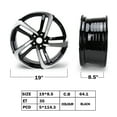 thumbnail image 5 of New 2Pcs Replacement Wheel Rim 19" Black Alloy Rim For 2018-2022 Honda Accord, 5 of 7
