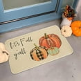 thumbnail image 2 of It''s Fall Y''all Pumpkins Decorative Doormat for Outside Entrance, Farmhouse Thanksgiving Fall Door Mat Indoor Outdoor for Front Porch Floor 17X30 Inch, 2 of 6