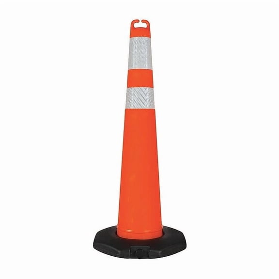 Traffic Cone, Polyethylene, Engineer, 42 in Height, 4.23 lb, Orange