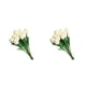 thumbnail image 1 of Bewildely 10 piezas de exquisitas flores de PU hechas a mano, bajo mantenimiento, , sin riego, decoración del hogar, crema de apariencia Crema 2Conjunto, 1 of 6