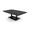 Asian Night w/Matte Black Base, variant on 45X60 Large Boat Shaped Coffee Table With Double Post Metal Base