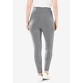 thumbnail image 2 of Woman Within Plus Size Stretch-Cotton Knit Pull-On Leggings, 2 of 6
