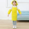 thumbnail image 2 of REDARER Kids Solid Color Long Sleeve Art Smock Three Piece Set Artist Painting Apron with Hat for Kindergarten Craft,6-9 Years, 2 of 3