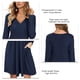 thumbnail image 5 of Vestido de manga larga con cuello en V para mujer,Vestido de cintura alta en V Vestido de cintura alta Vestido de manga larga multifuncional, 5 of 6