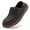 Dark Brown, variant on HOBIBEAR Women's Leather Loafers|Slip On Wide Toe Box Comfortable Barefoot Flats