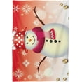 thumbnail image 2 of Coolnut Christmas Snowman Tablecloth, Waterproof Washable Polyester Square Table Cover, Durable Tablecloth for Kitchen Dining Table Party Decor, 54"x54", 2 of 7