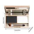 thumbnail image 3 of Natural Eyebrow Powder Makeup Set - 2 Tone Eyebrow Shaping Kit with Brushes, Long-Lasting, Water-Resistant, Sweatproof, Soft Natural Finish, Compact Mirror Included, Daily Use, Holiday Gift 1PC*1, 3 of 9
