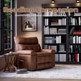 thumbnail image 6 of EastVita Rotating Electric Massage Chair Rocking Chair With Vibration And Heating Function Artificial Leather Single Lazy Sofa With Usb Port Retro Brown, 6 of 8