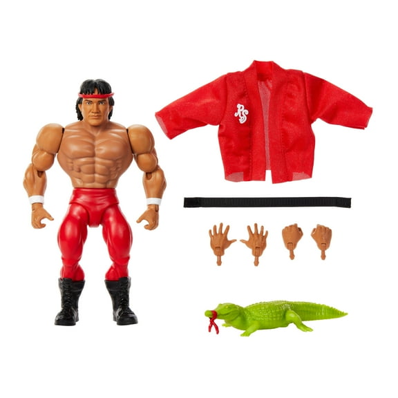 WWE Superstars Ricky “The Dragon” Steamboat Action Figure Set, Series 13 Retro Collectible, 6-inch