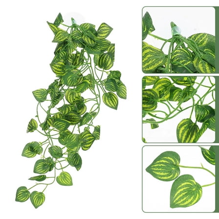 Simulated Plant Model Reptile Box Leaves Decor Terrarium Plant Adorn Reptile Box Supply